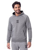 Charcoal Melange Nature Graphic Hoodie