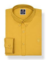 Mustard Embriodery Plain Casual Shirt CS2409R-S