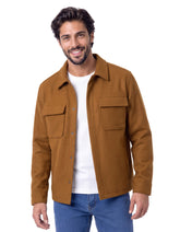 Camel Premium Wool Blend Casual Jacket