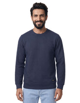 Navy Texture Sweatshirt