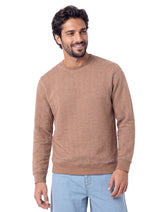 Brown Textured Jacquard Sweatshirt