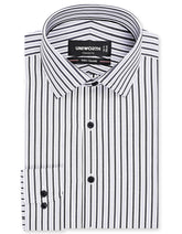 Stripe Black Classic Fit Shirt FS2858RF-14.5