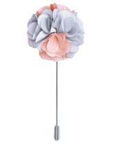 White Floral Coat Lapel Pin