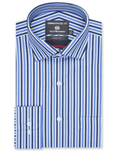Stripe Blue Classic Fit Shirt FS2876RF-14.5