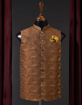 Designer Waist Coat Rust S 1PAJWC828-3 Uniworth Designer Waist Coat 1PAJWC828-3-S