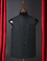 Designer Waist Coat Black S 1PAJWC832 Uniworth Designer Waist Coat 1PAJWC832-S