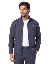 Charcoal Plain Performance Full Zipper