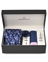 Navy Floral Men Accessories Box