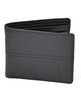 Black Plain 100% Leather Wallet