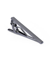 Gun Metallic Texture Tie Pin