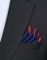Blue Plain Pocket Square
