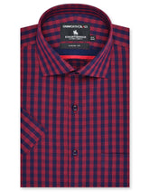 Check Maroon Classic Fit Shirt FS2952RH-14.5