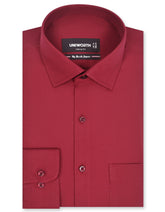 Plain Maroon Classic Fit Shirt FS1655-2RF-14.5