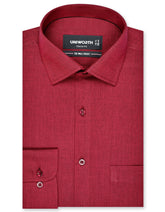 Self Maroon Classic Fit Shirt FS20446RF-14.5