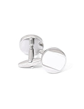 White Circle Cufflink