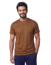 Brown Texture Gym Tee