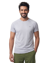 Grey Plain Gym Tee