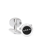 Black Circle Cufflink