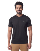 Black Plain Gym Tee