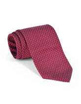 Maroon Geometric Tie