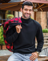 Black Plain Pull Over SFA2428-1-S