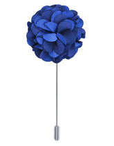 Blue Floral Coat Lapel Pin