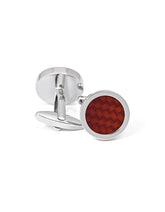 Brown Circle Cufflink