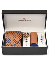 Brown Dotted Men Accessories Box
