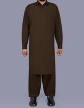 Chocolate Plain Kameez Shalwar KS2664S-XS