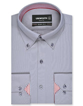 Plain Grey Tailored Smart Fit Shirt FS1409-2SF-14.5