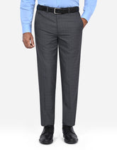 D Charcoal Plain Formal Trouser Smart Fit FT2701-1S-30