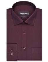 Self Maroon Tailored Smart Fit Shirt FS20448SF-14.5