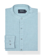 L Green Plain Slub Casual Shirt CS2405R-S