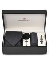 Charcoal Geometric Men Accessories Box