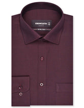 Self Maroon Classic Fit Shirt FS20448RF-14.5