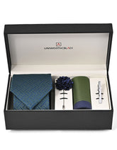 Navy Geometric Men Accessories Box