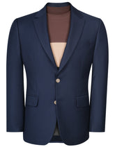 Navy Tailored Smart Fit Coat CC2433-34