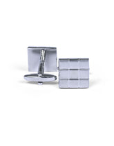 Silver Geometric Cufflink
