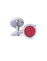 Red Circle Cufflink
