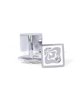Silver Rectangle Cufflink