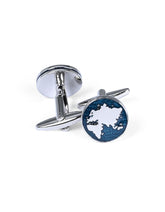 Blue Circle Cufflink