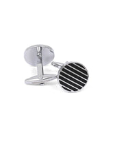 Black Circle Cufflink