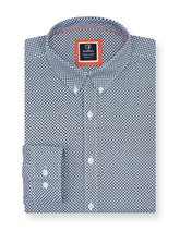 Blue Basic Geometric Casual Shirt CS2443R-S