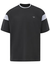 Black Half Sleeves Gym Tee FGT2601-2-S