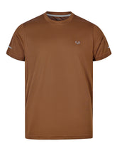 Brown Half Sleeves Gym Tee FGT2602-3-S