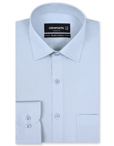 Plain L Grey Classic Fit Shirt FS1006-5RF-14.5