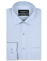 Plain L Grey Tailored Smart Fit Shirt FS1006-5SF-14.5