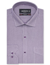 Check Purple Classic Fit Shirt FS1105RF-14.5