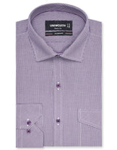 Check Purple Tailored Smart Fit Shirt FS1105SF-14.5
