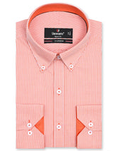 Check Orange Tailored Smart Fit Shirt FS1115SF-14.5